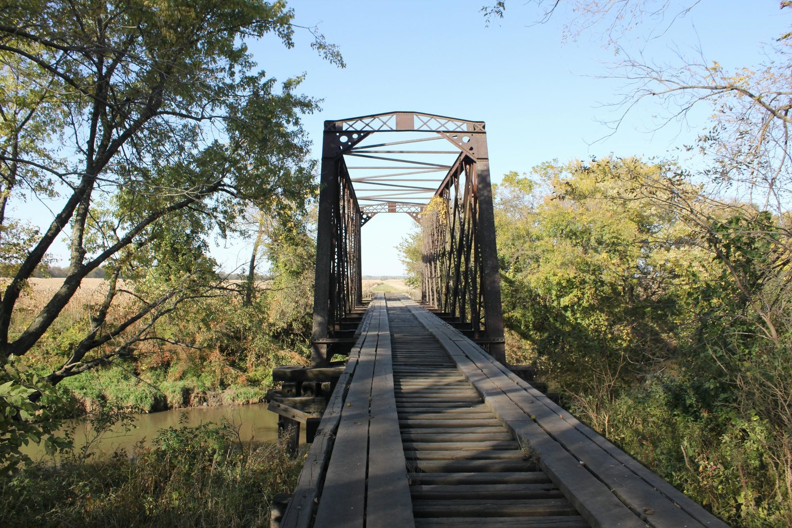 Looking north